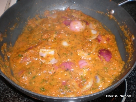 after adding tomato puree